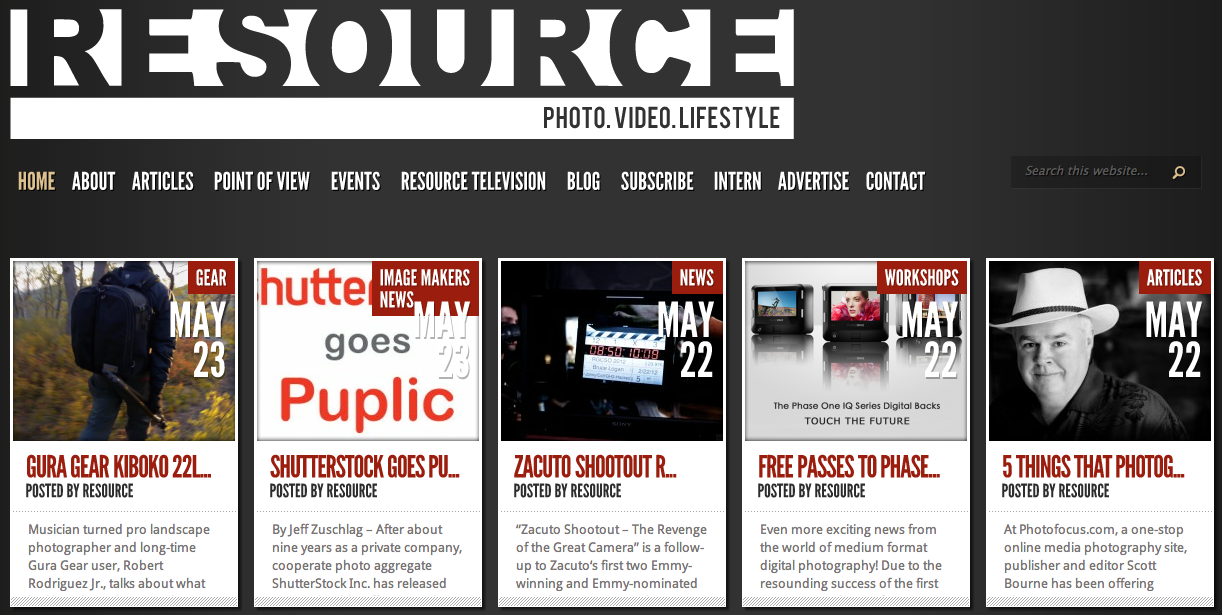Resource Magazine Website Enhancements