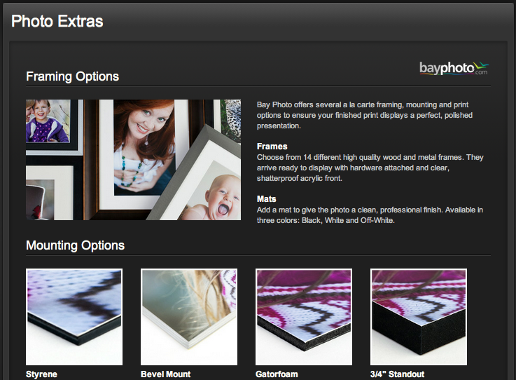 New for Pros: SmugMug Photo Extras Help You Sell More Through Bay Photo