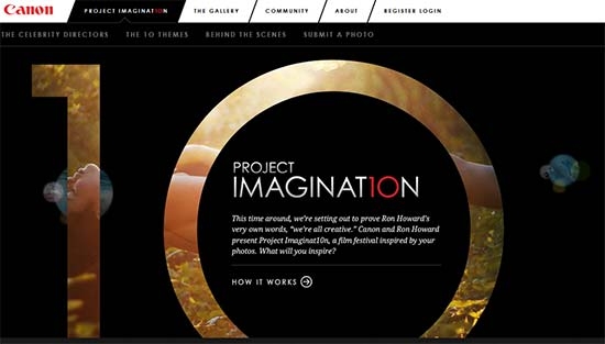 Ron Howard and Canon Create Project Imaginat10n