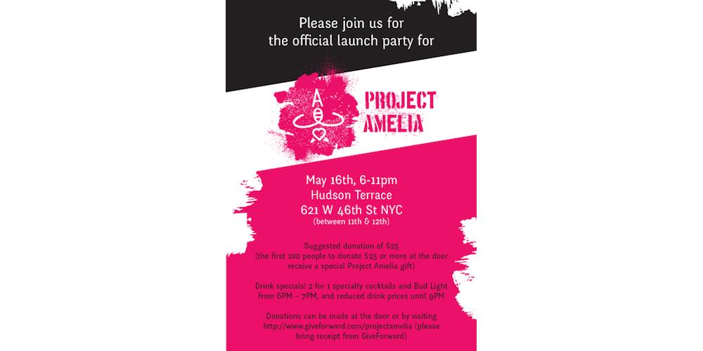 Project Amelia to Hold Launch Party