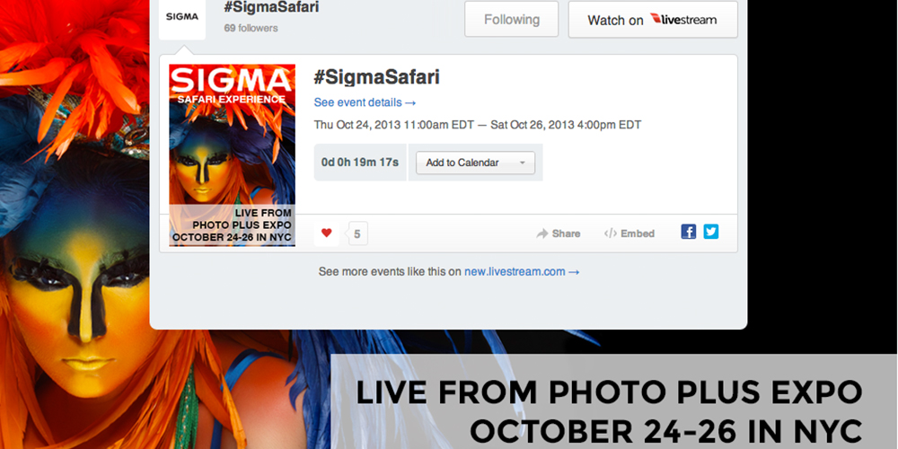 sigma-corporation-of-america, sigma-photo, #sigmasafari, 35mm-F14-DG, live-streaming, lindsay-adler