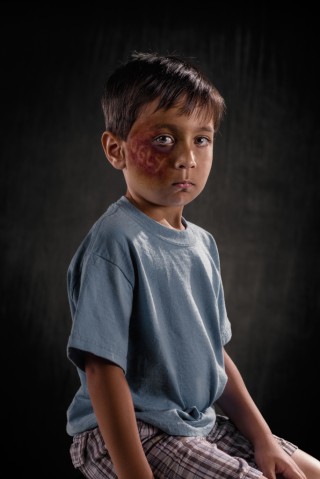Verbal abuse depicted in portrait photography