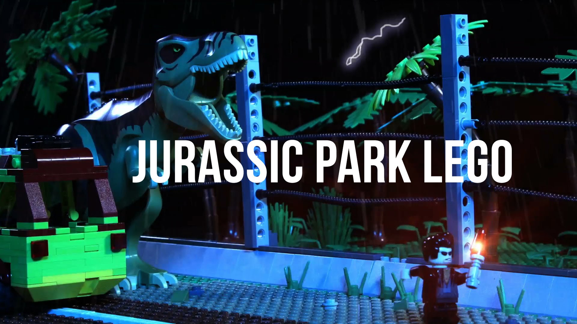 A Dad Proves Anything is Possible with LEGO, Epically Recreates Jurassic Park in Stop Motion
