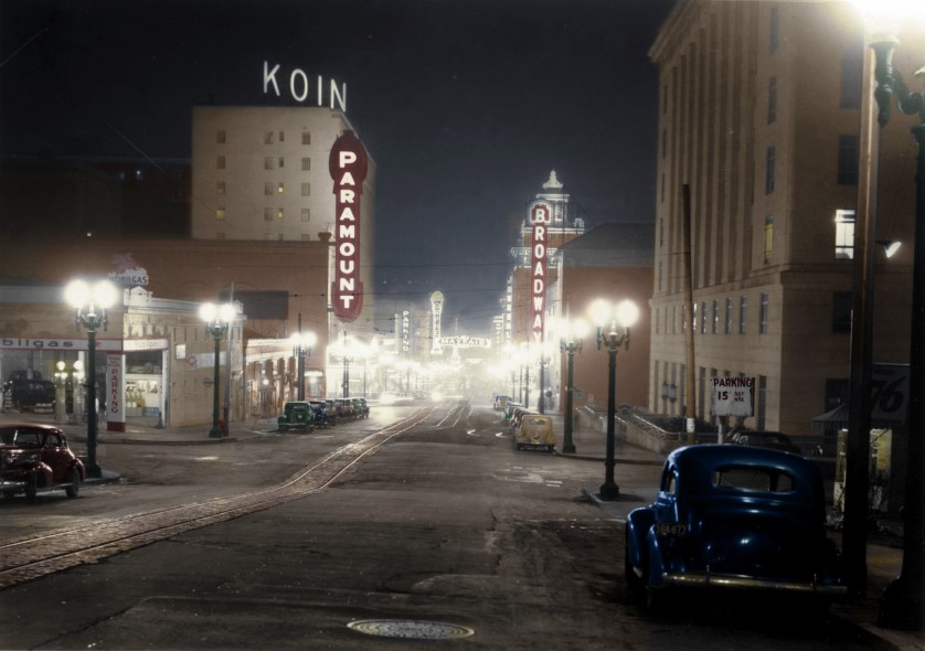1935 c_Broadway & Madison at night_A2005-005 1456.1
