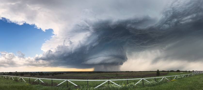 4-27-15-Hico-Texas-Supercell-Panoramic-Fence