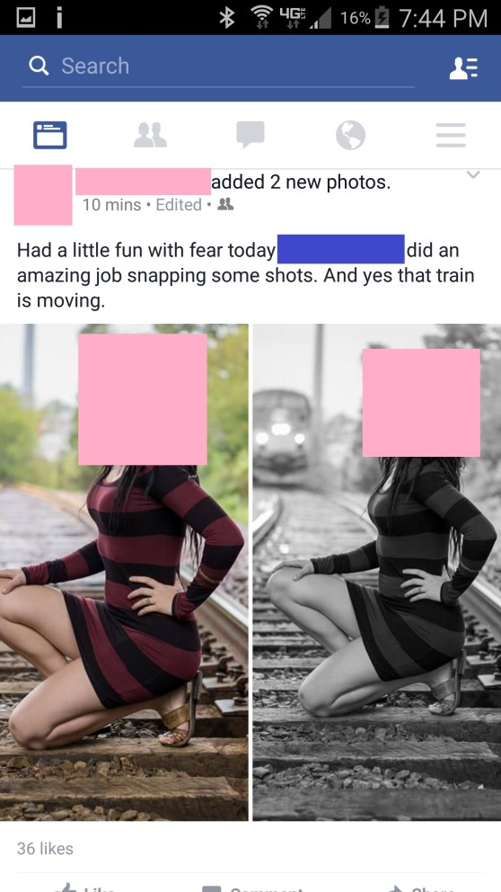 Model on Train Tracks with Train