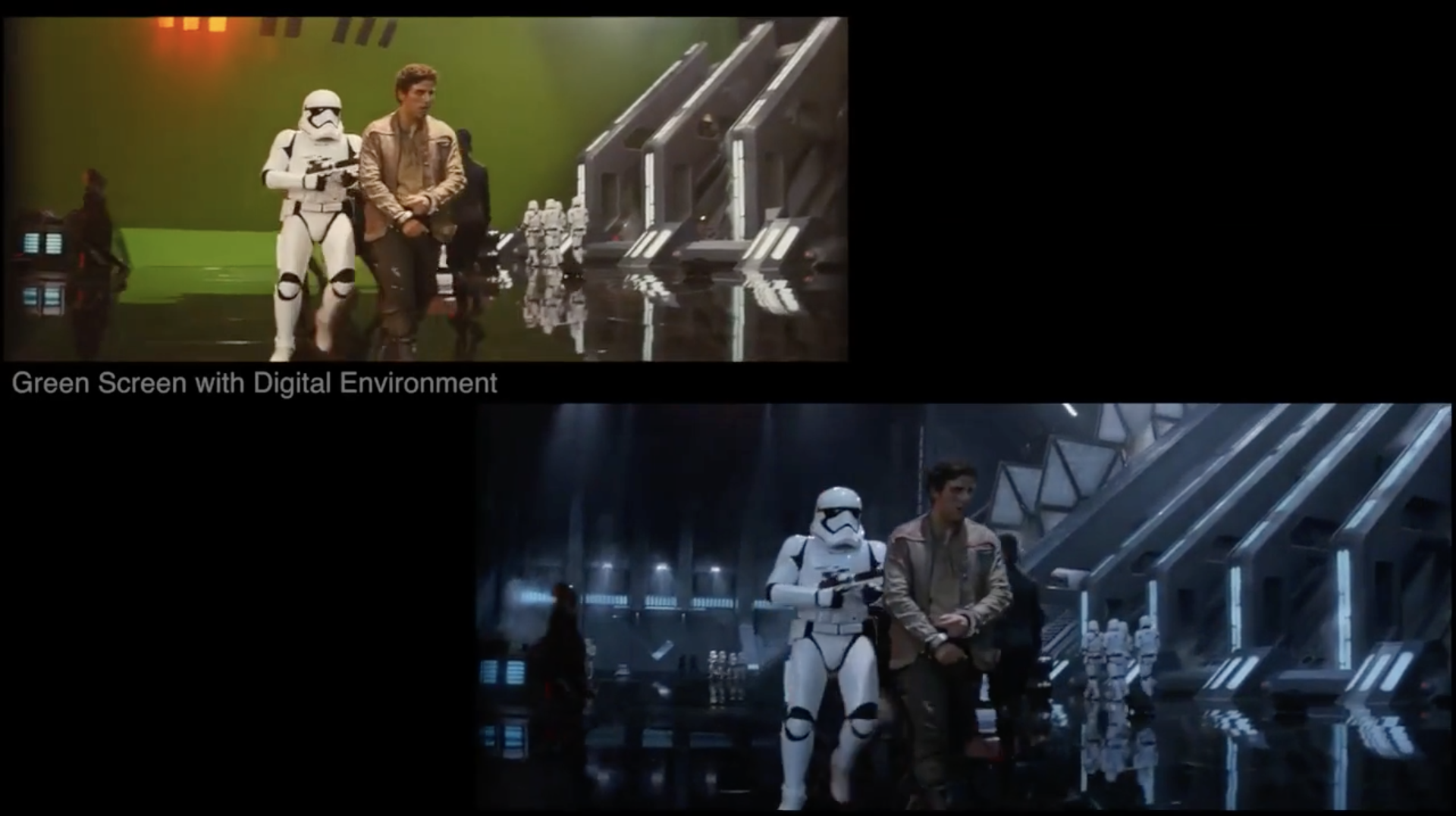 SPOILERS- Star Wars: The Force Awakens VFX Before and After