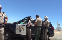 Watch How a Huge Group of Police Officers Handle a Totally Legal Drone Flight Near Harris Ranch