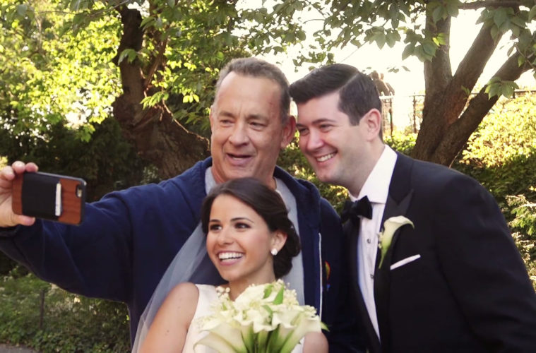 What to Do When Tom Hanks Crashes Your Wedding Shoot? Let Him Take a Selfie!