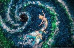 Benjamin Von Wong Battles Pollution With a Mermaid and 10,000 Plastic Bottles