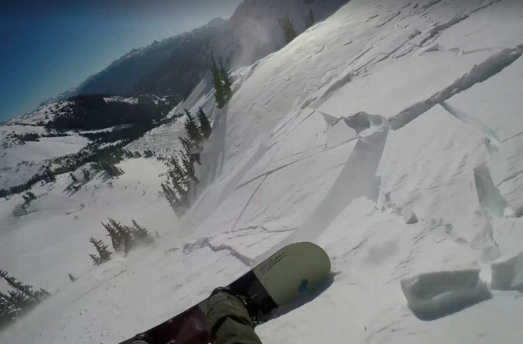 Watch This Snowboarder Get Caught In An Avalanche