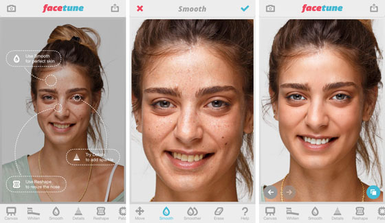 free facetune apps for iphone